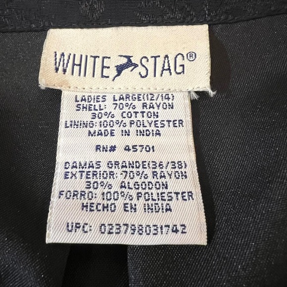 Vintage White Stag Velvet Tapestry Embroidered Vest Boho Western Cottagecore L - Picture 8 of 9